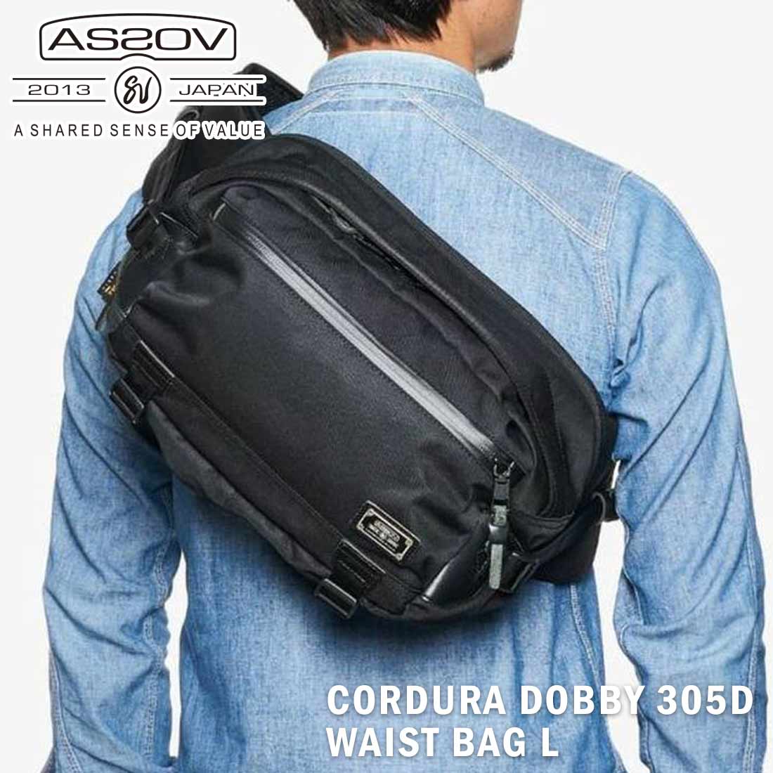 美品✨アッソブ CORDURA DOBBY 305D WAIST BAG AS2OV アッソブ CORDURA DOBBY 305D FANNY PACK ファニーパック