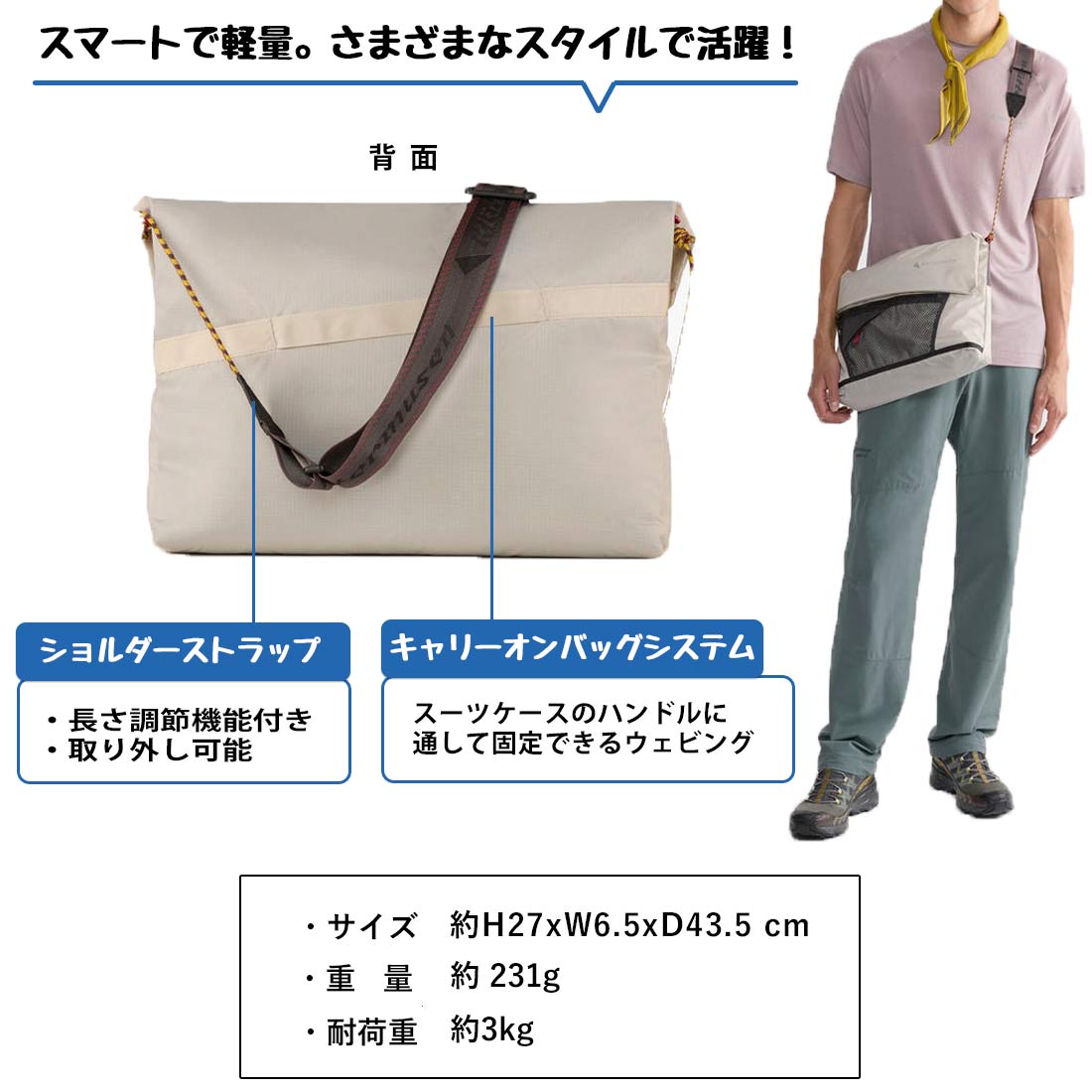 クレッタルムーセン グリッド メッセンジャーバッグ ショルダーバック