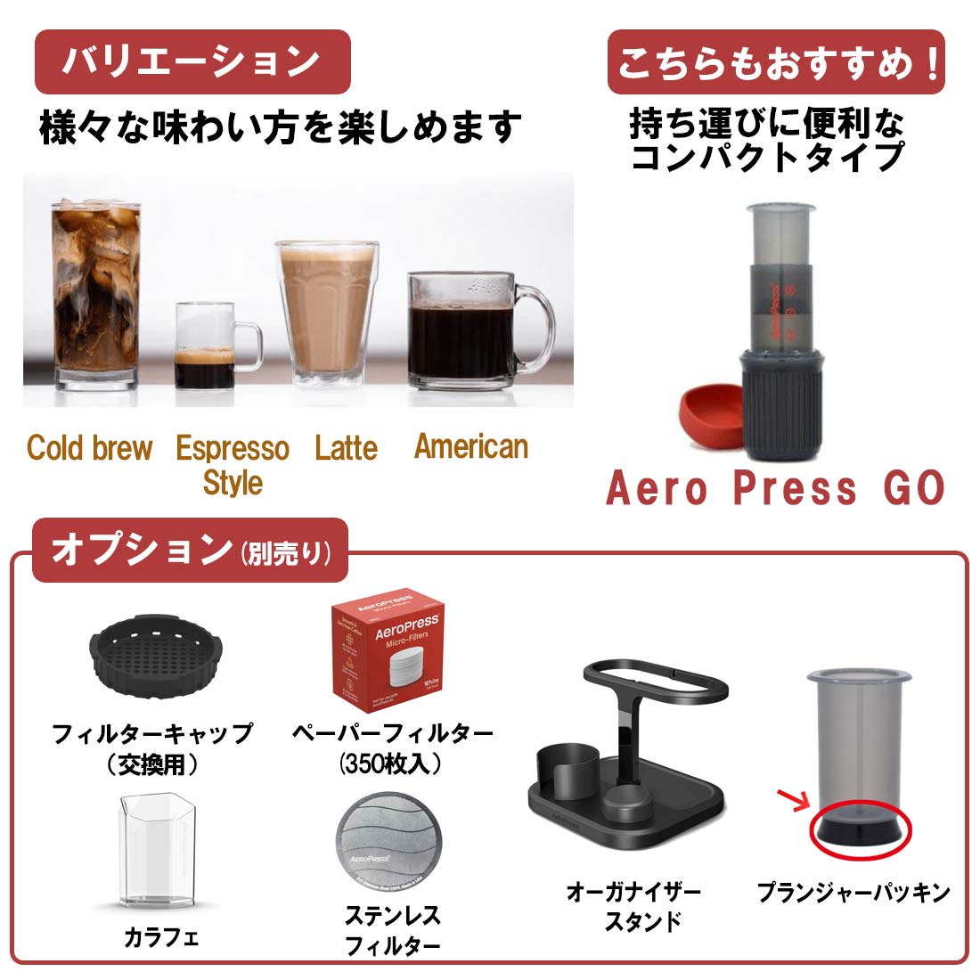 エアロプレス エアロプレス コーヒーメーカー（クリア