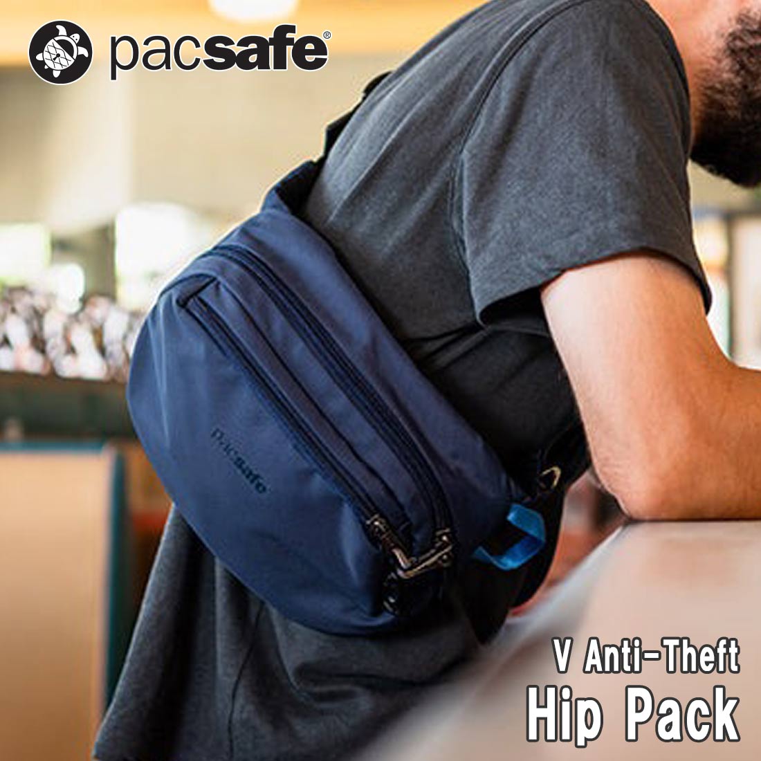 Pacsafe ネイビー ボディバッグ Amazon | Pacsafe W盗難防止クロスボディ, ネイビー, One Size