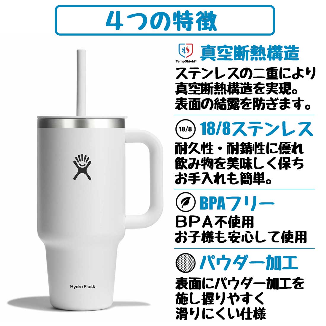 ハイドロフラスク オールアラウンド トラベル タンブラー 32oz 保温
