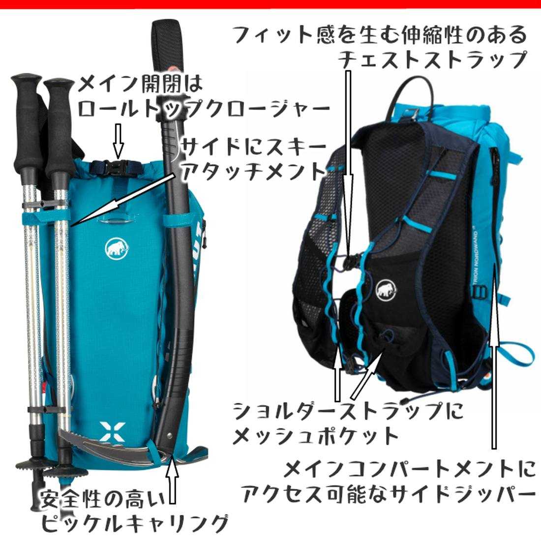 マムート トリオン ノードワンド 15L リュック バックパック 国内正規 