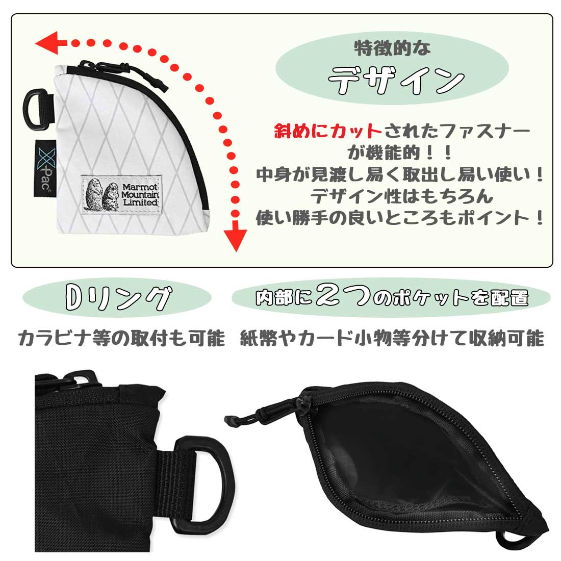マーモット エムエムダブリュー エックスパック コインケース MMW X-PAC Coin Case 国内正規品 | 販売ブランド,マ行,マーモット  |グリーンヒナタ本店